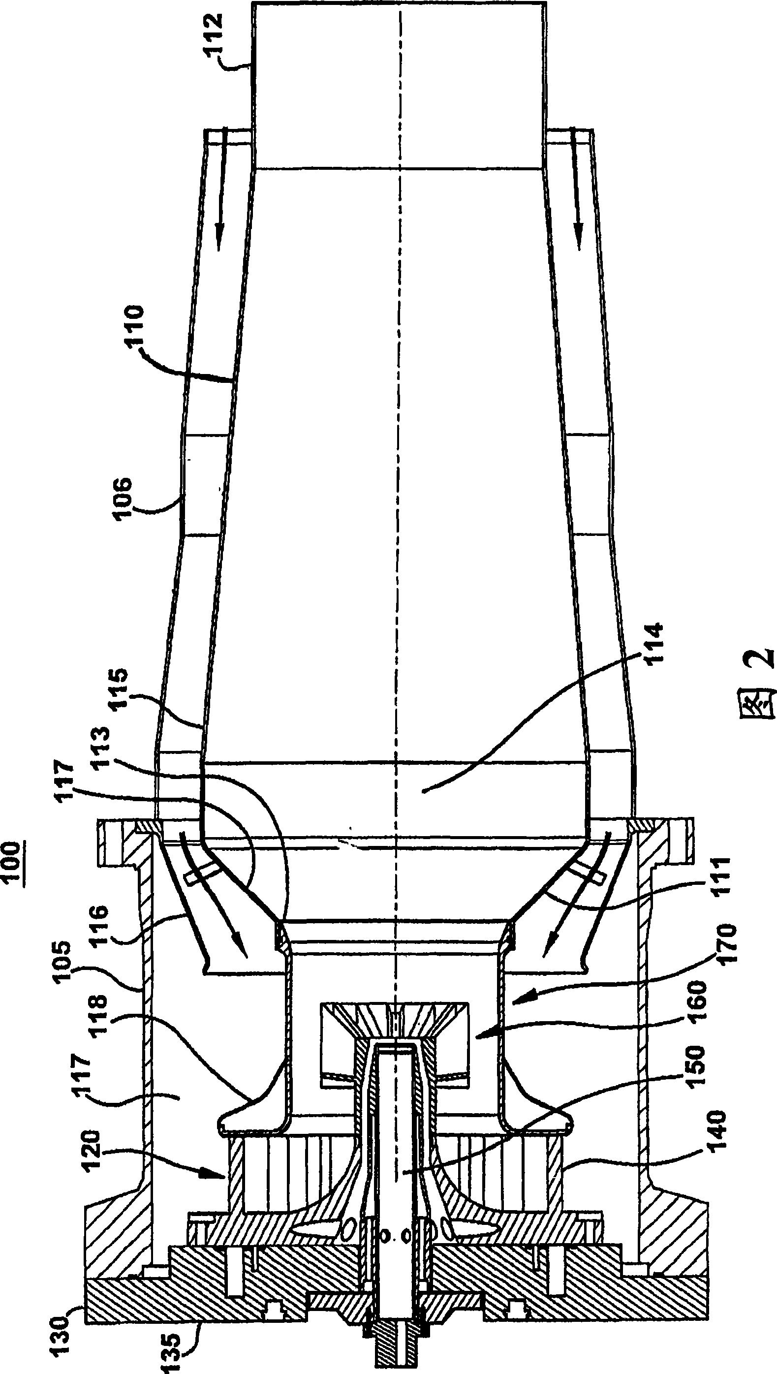 Mager vorgemischte dual-fuel-ringrohrbrennkammer mit radial-mehrring-stufenduse