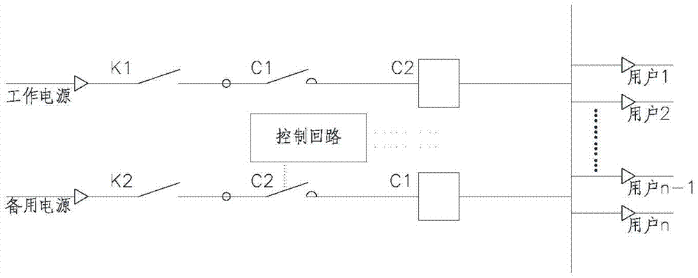 Isolated type high-speed double-power-supply switching device