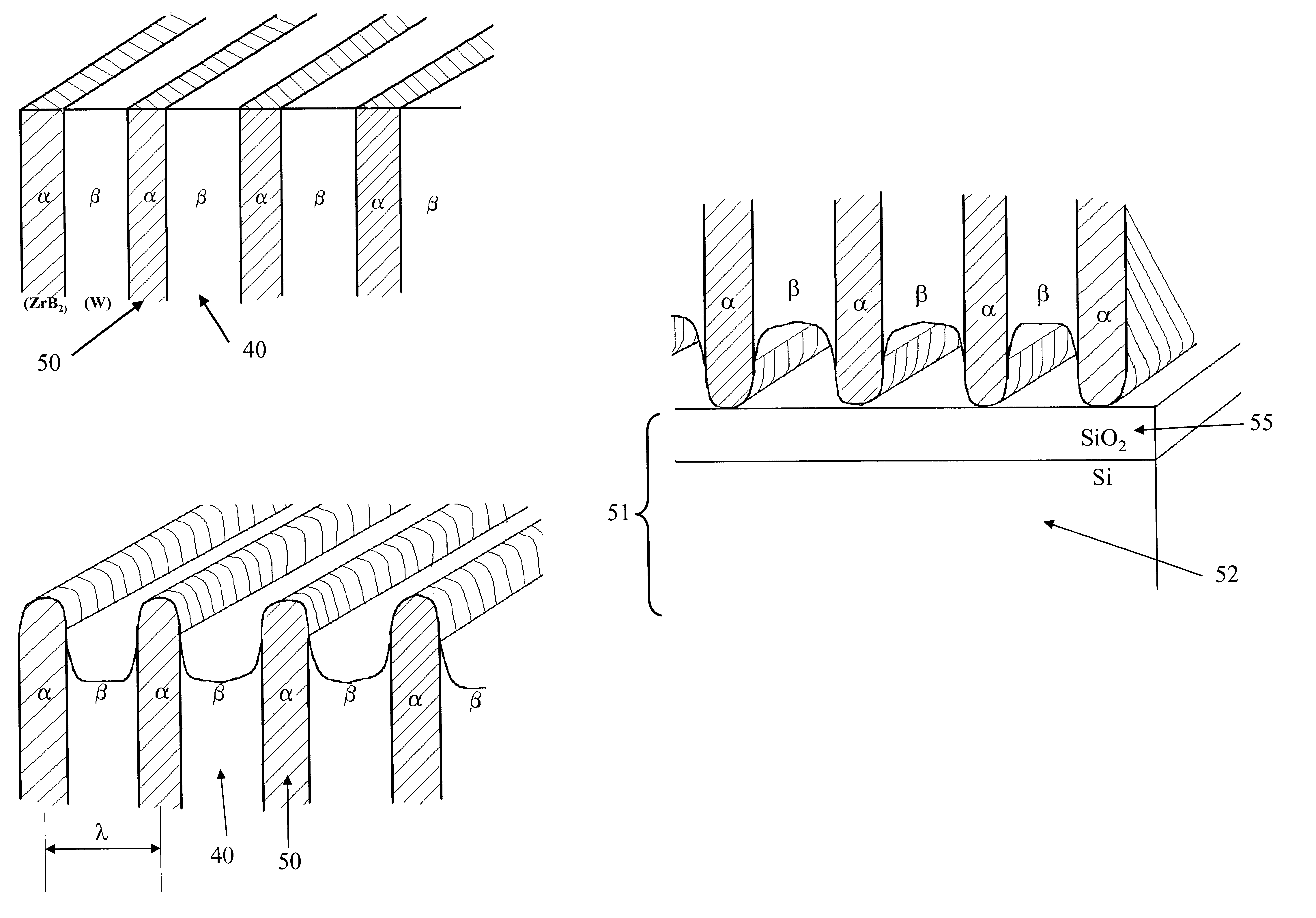 Method for making a nano-stamp and for forming, with the stamp, nano-size elements on a substrate