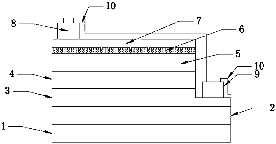 A kind of LED chip with composite transparent electrode and its manufacturing method