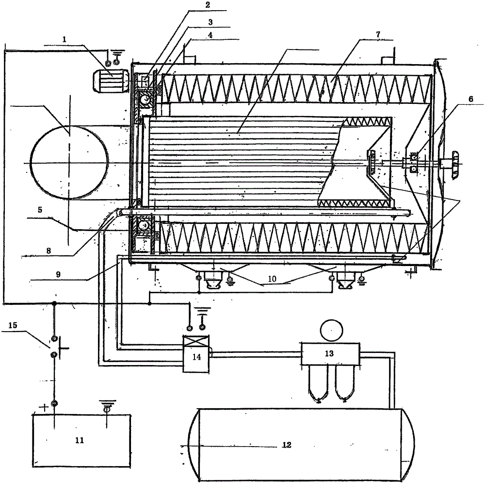 Automatic dust collector for air filter of engine