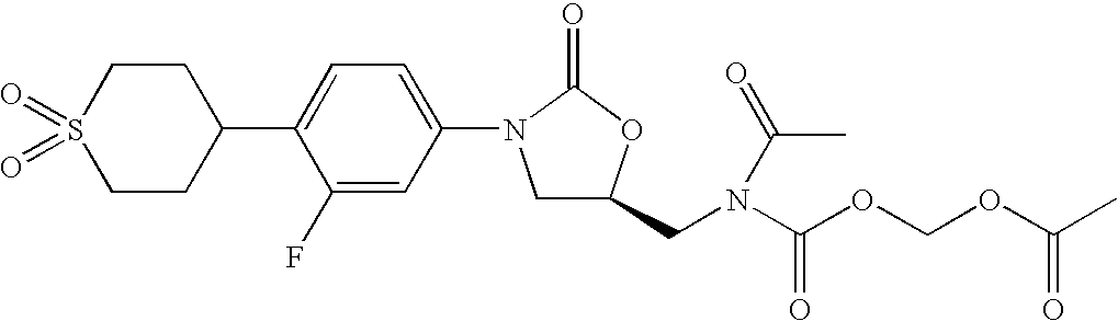 Acyloxymethylcarbamate prodrugs of oxazolidinones