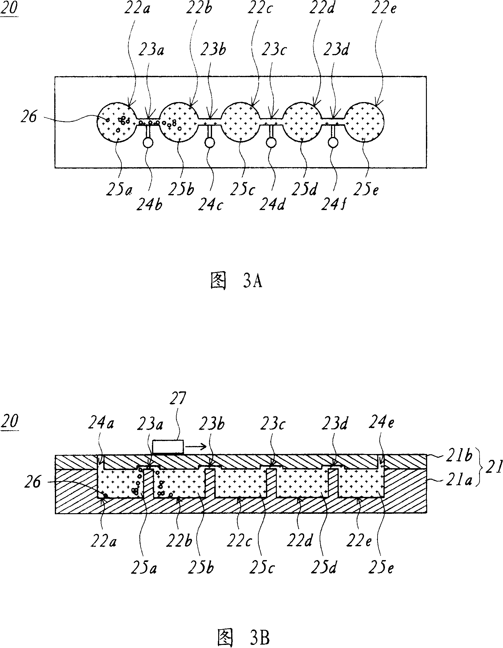 Magnetic bead type inspected body separation device