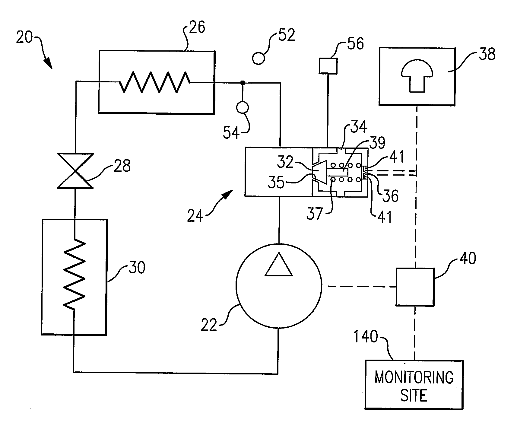 Detection of refrigerant release in co2 refrigerant systems