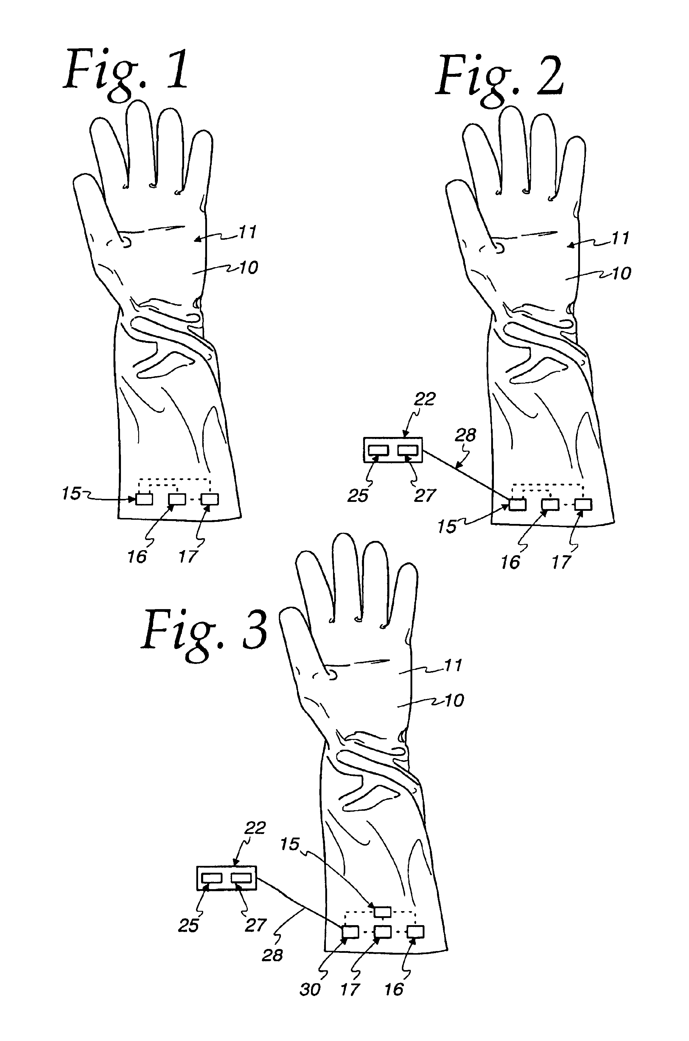 Communicative glove containing embedded microchip