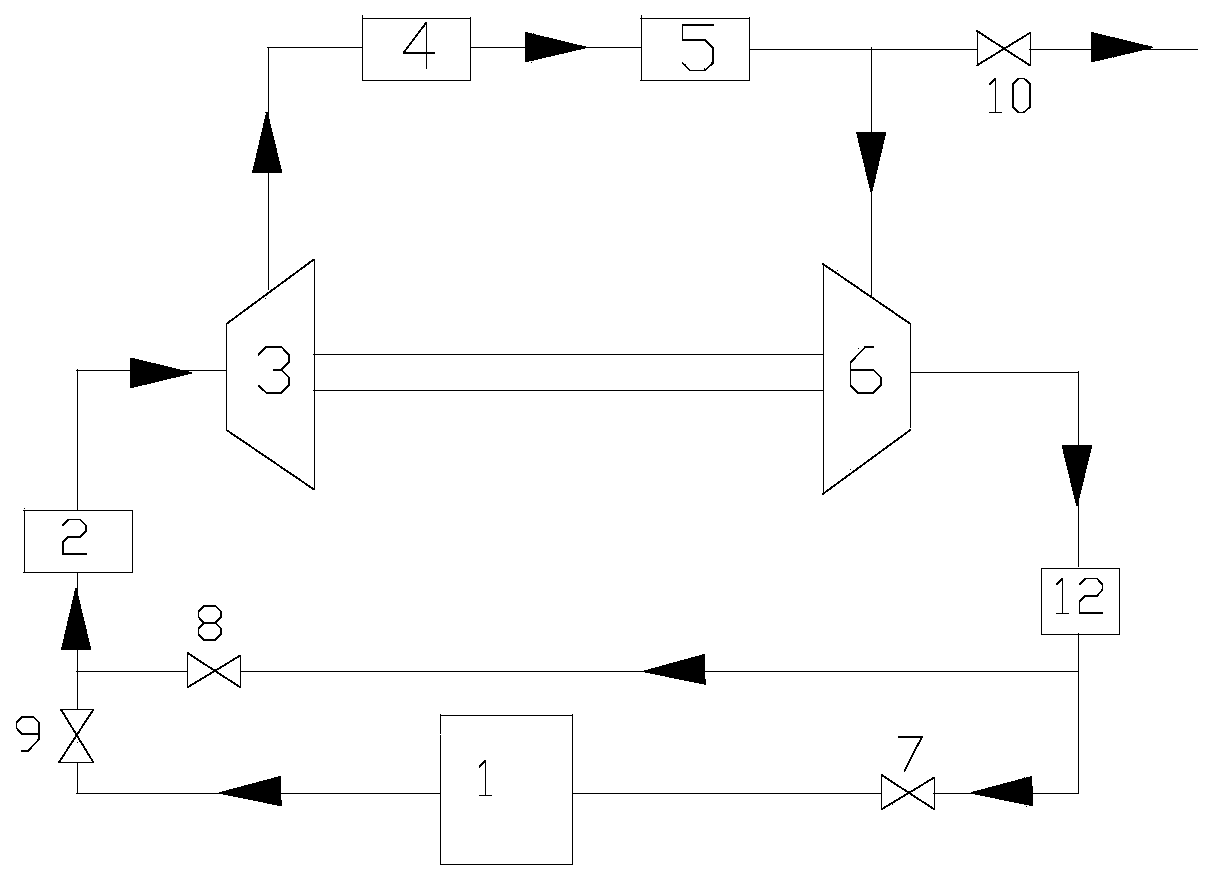 Starting method of supercritical fluid closed cycle engine with mw power level