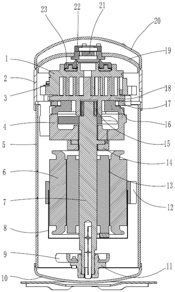 Main bearing mechanism and compressor