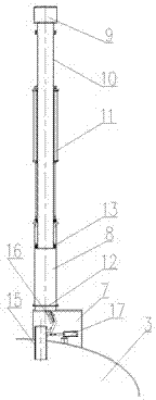 Vacuum temperature measurement sampling system and operation method thereof