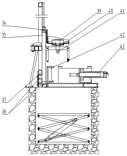 A column dismantling machine