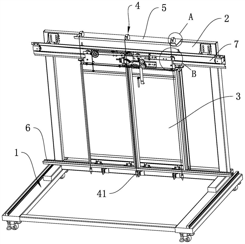 Elevator landing door structure for teaching