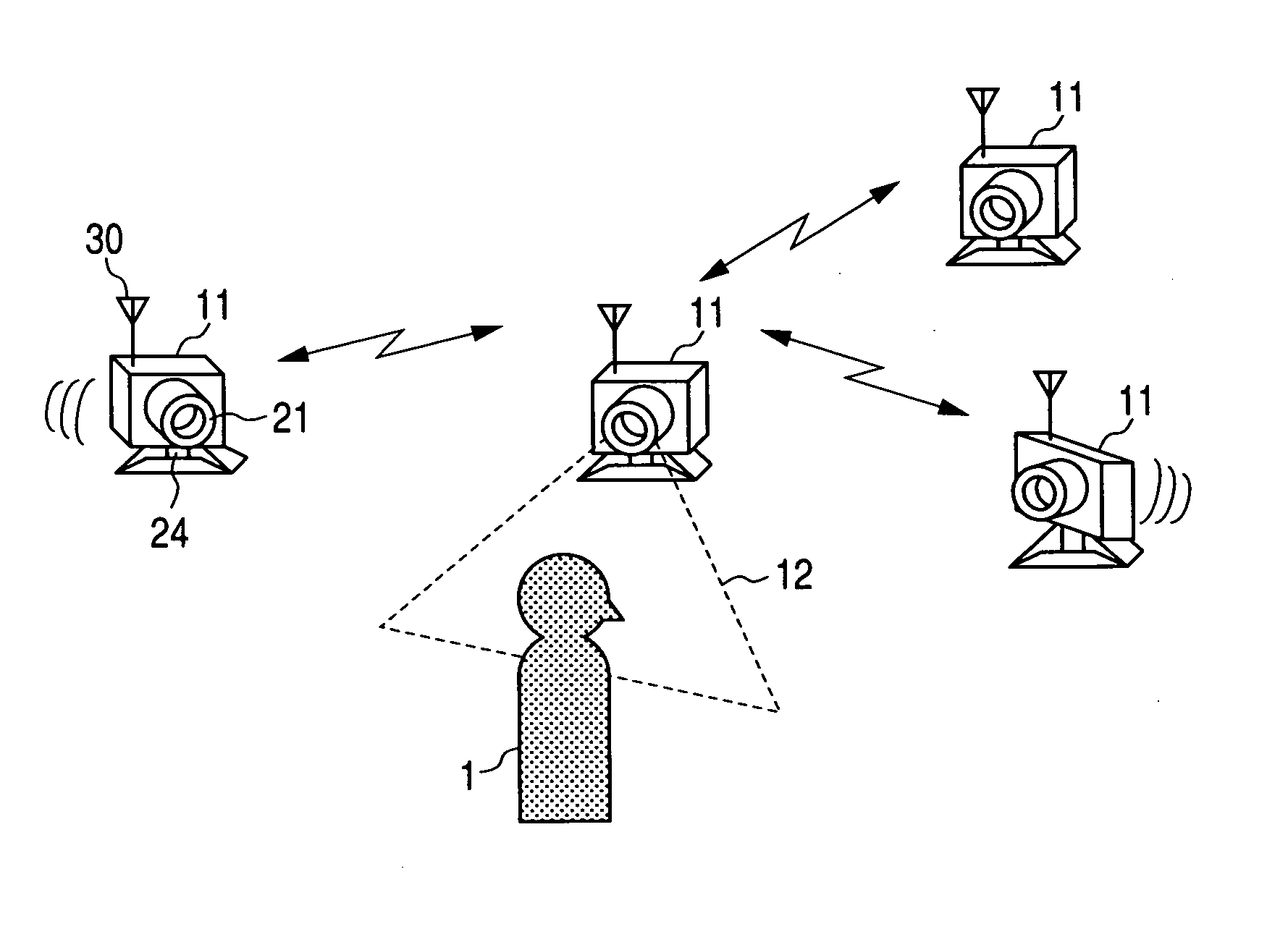 Mobile tracking system, camera and photographing method