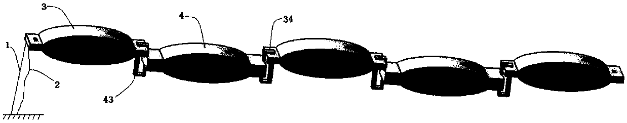 S-shaped wave power generation device