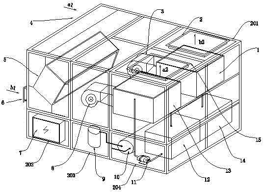 Structure of solution humidity adjusting fresh air unit