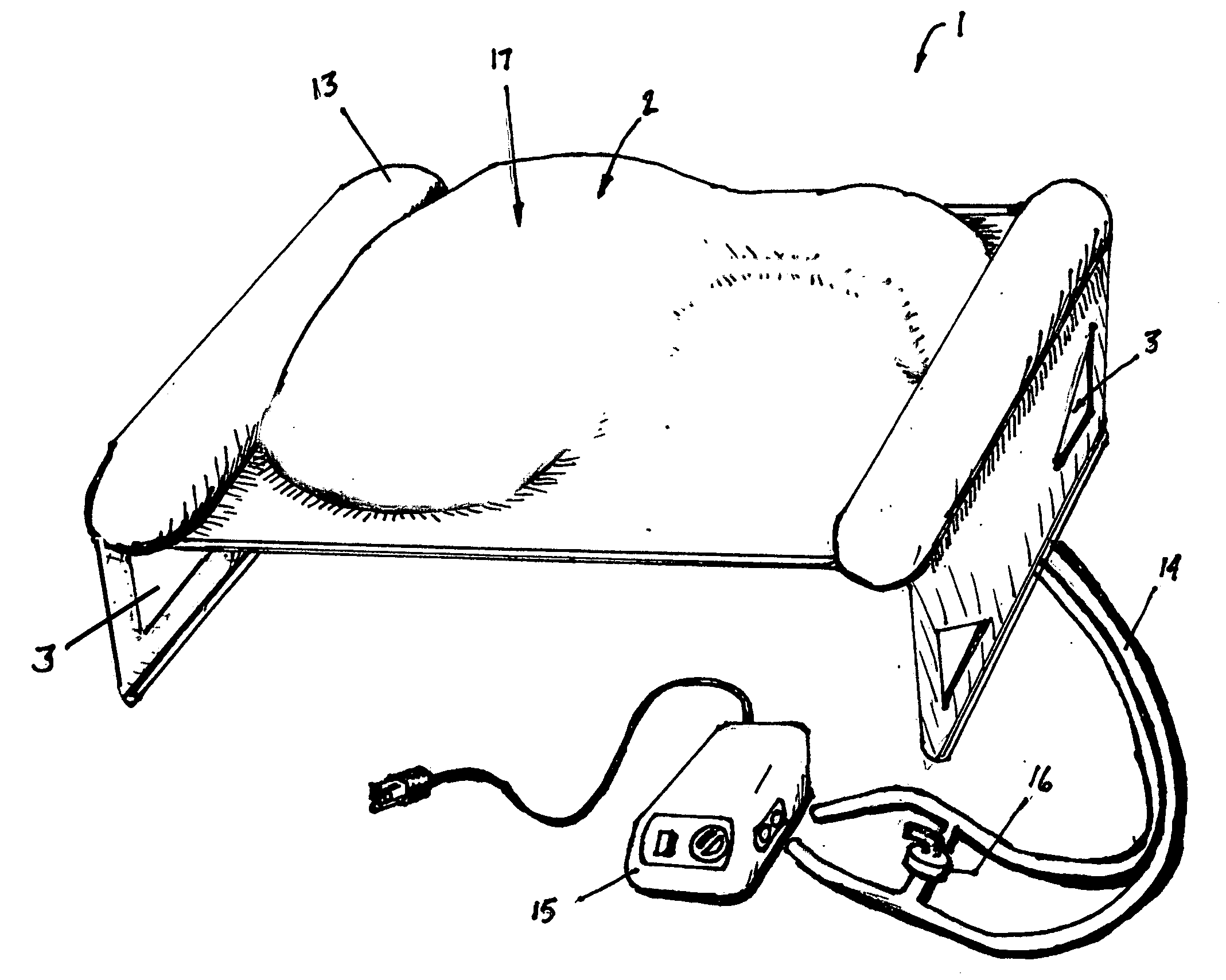 Inflatable incontinence bed pad