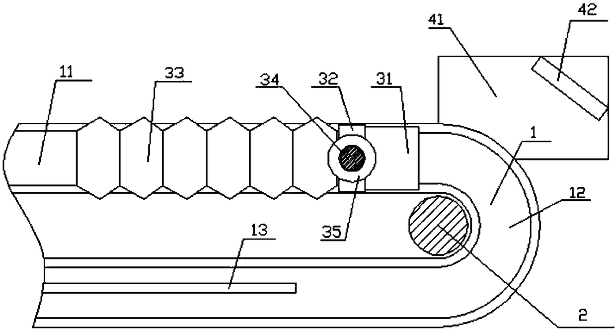 Rotating piece of spraying device for metal