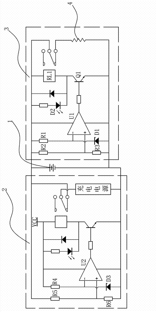 Storage battery protective circuit