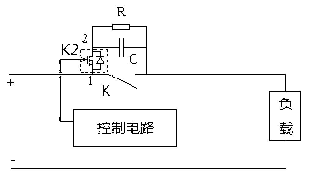 Arc-control device comprising controllable switch and arc-control method of direct-current mechanical switch