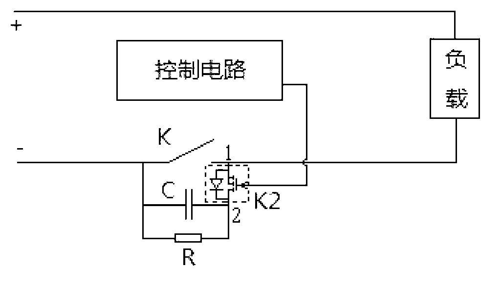 Arc-control device comprising controllable switch and arc-control method of direct-current mechanical switch