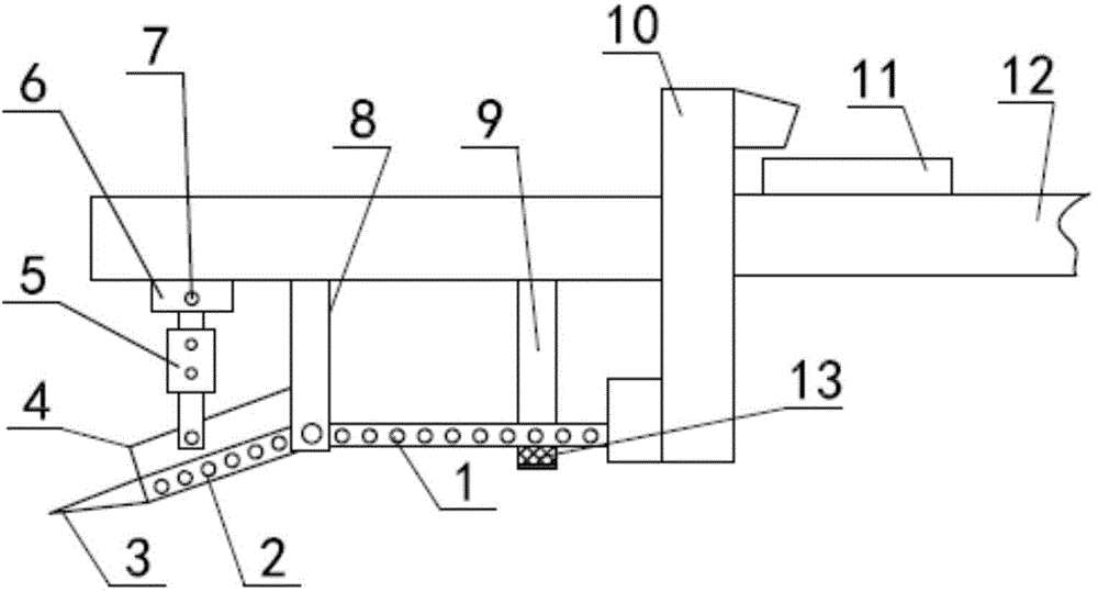 Hydraulic adjustable excavating, separating and harvesting device for potato harvester