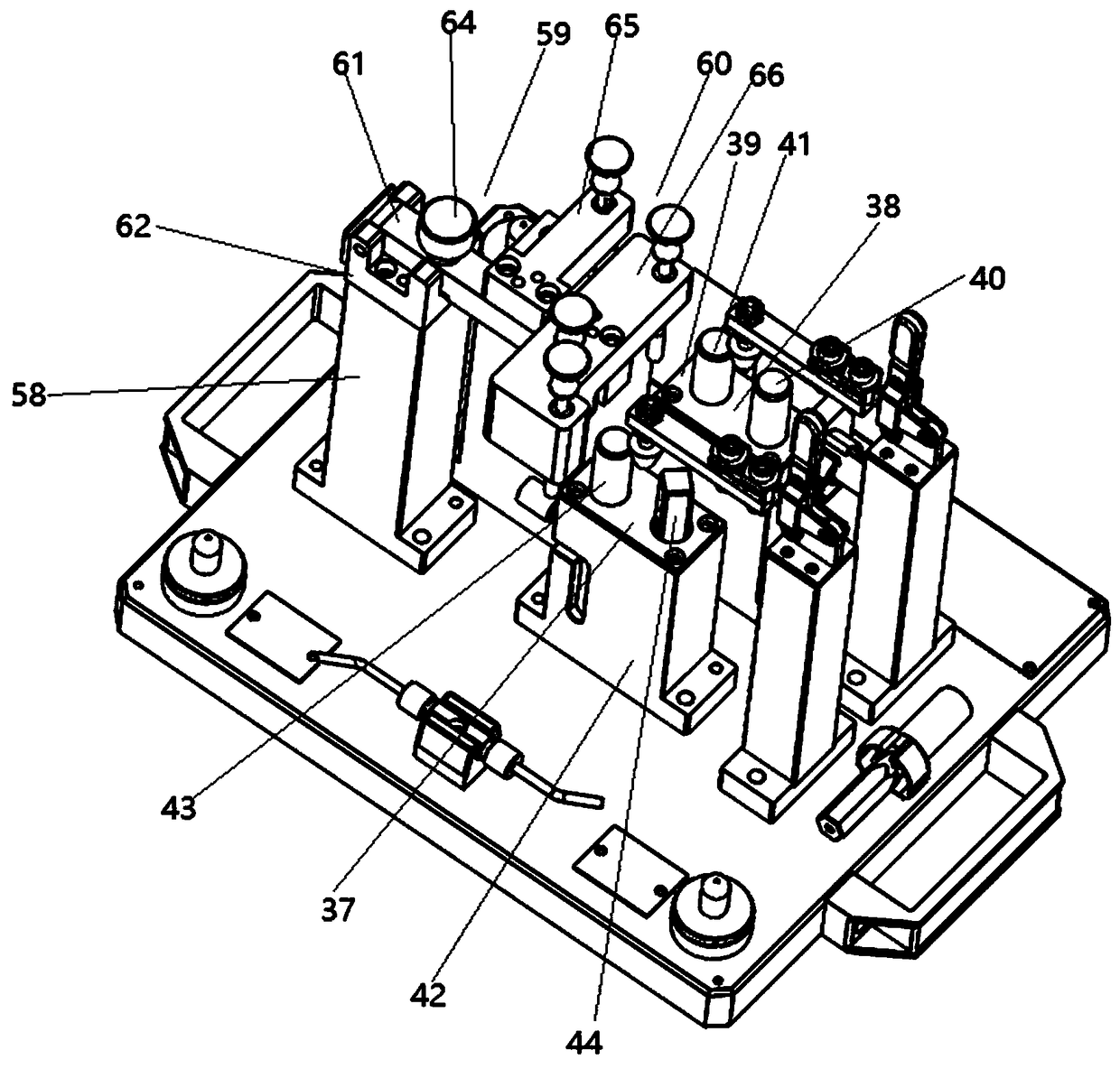 Device for detecting support arm of engine