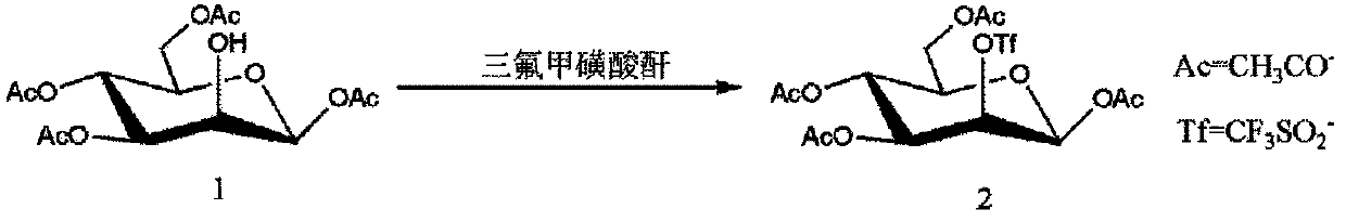 Method for purifying 1,3,4,6-tetra-O-acetyl-2-O-triflat-beta-D-mannopyranose intermediate