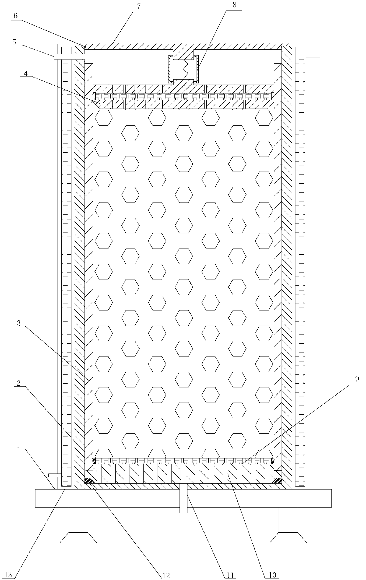 Supercritical extraction kettle for extracting low-fat material