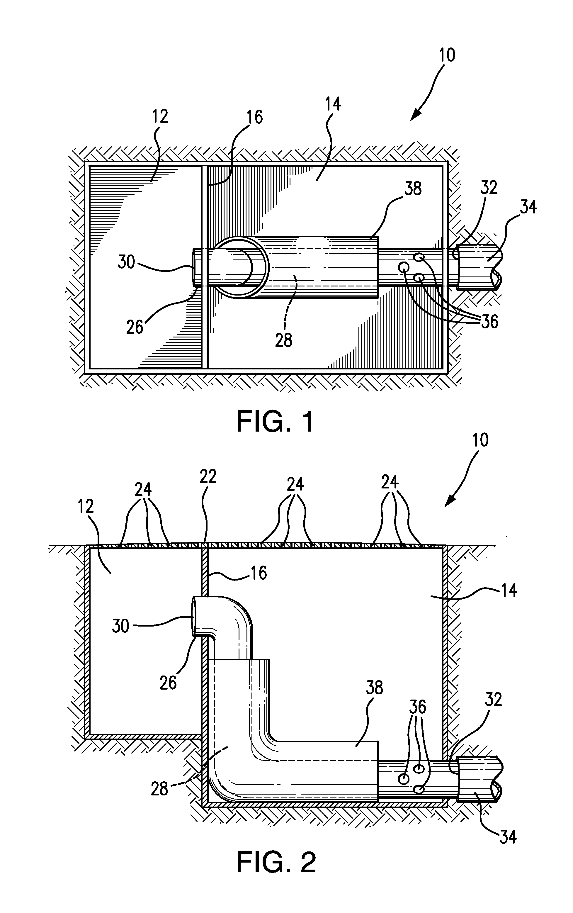 Drain sump