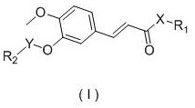 Ferulic acid eugenol and isoeugenol heterozygote and application