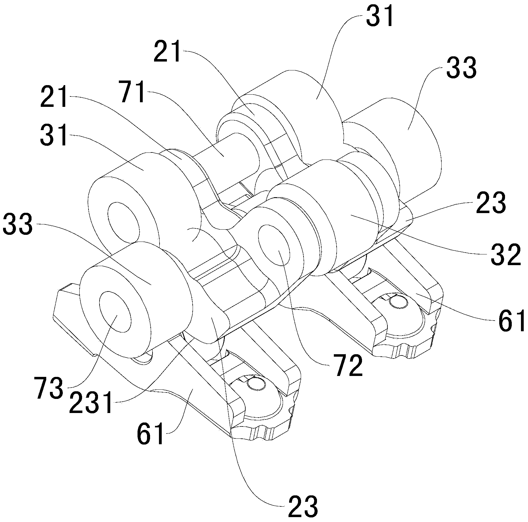 Gas distributing mechanism for engine and car with same