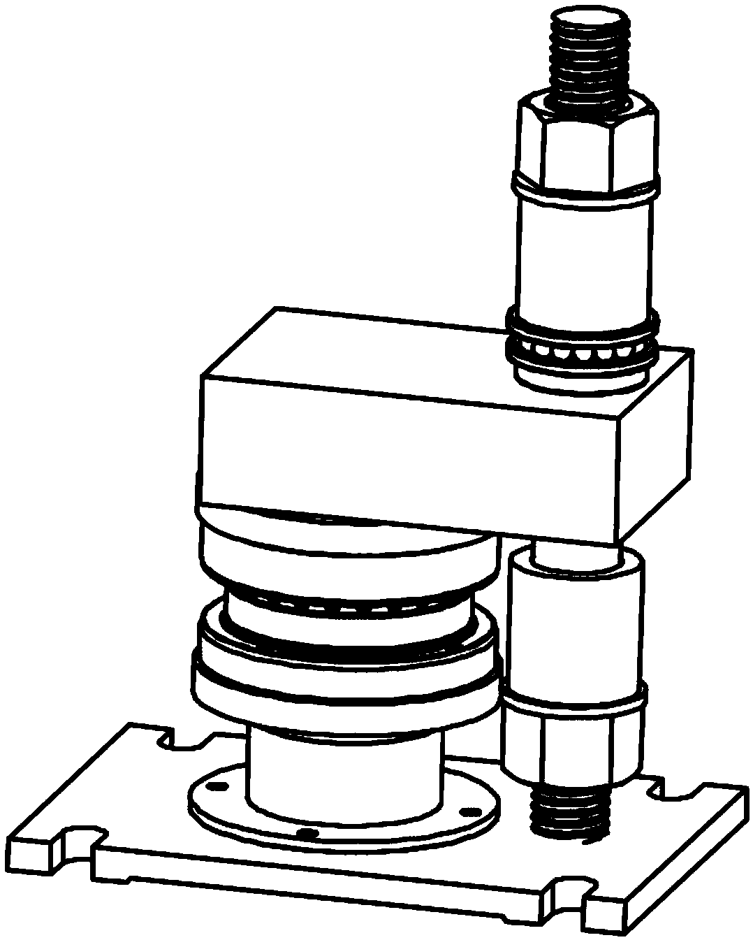 Device and method for testing meshing rate of end-toothed discs of servo tool holder