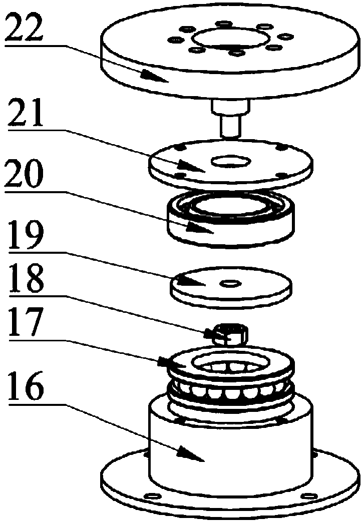 Device and method for testing meshing rate of end-toothed discs of servo tool holder