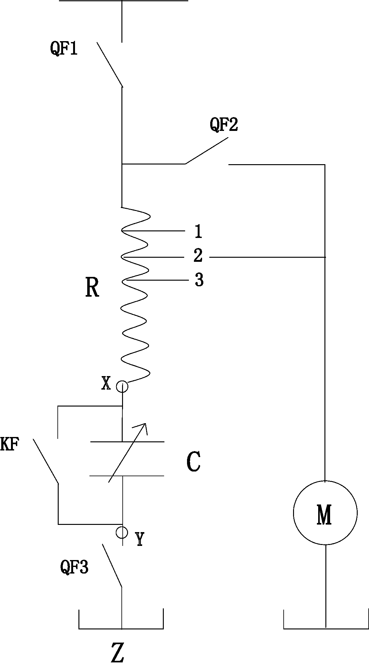 adjustable-capacitance-type-autotransformer-device-for-large-motor