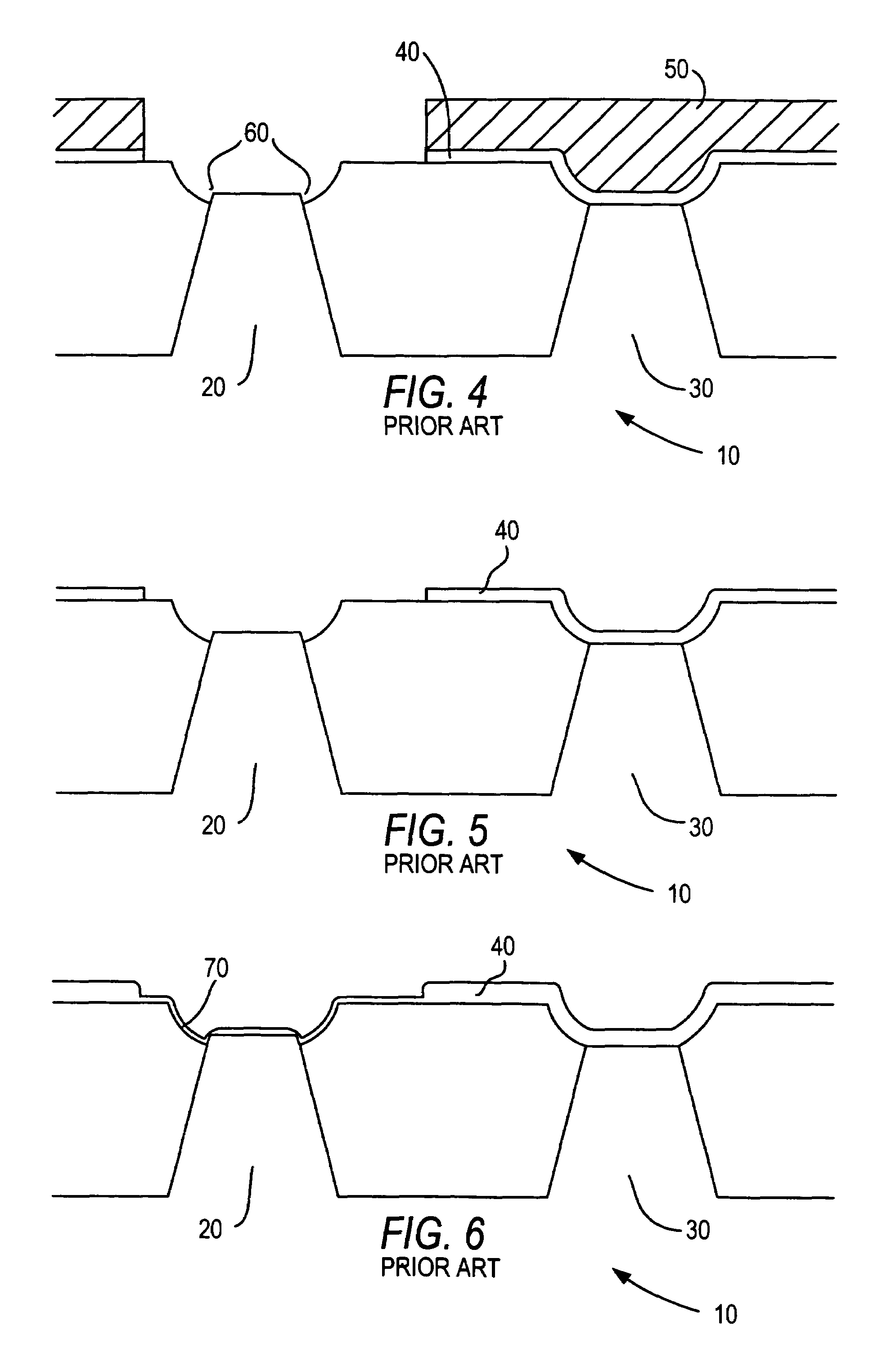 Reduction of field edge thinning in peripheral devices