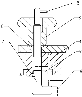 Clamping device of rotary pressing plate