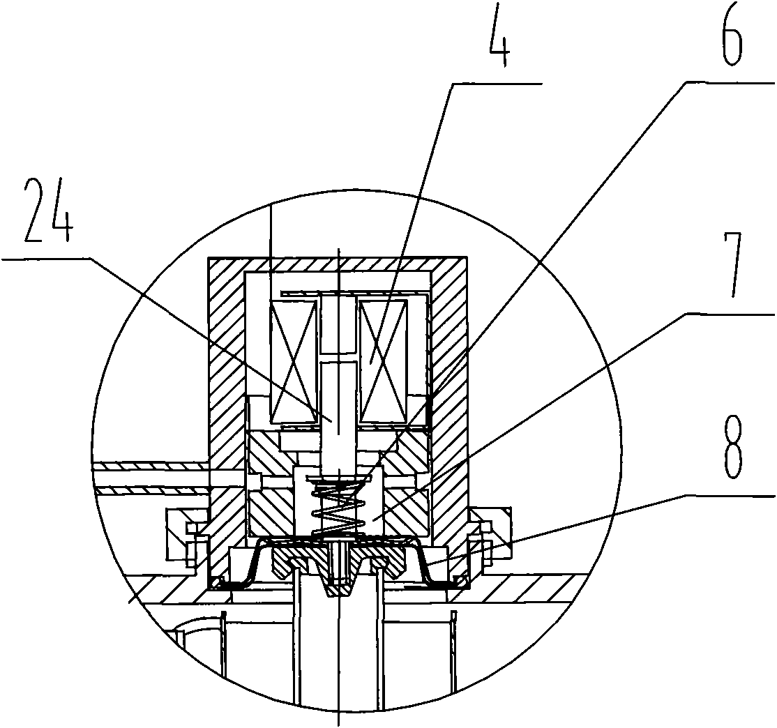 Electronic metering device for milking in constant volume