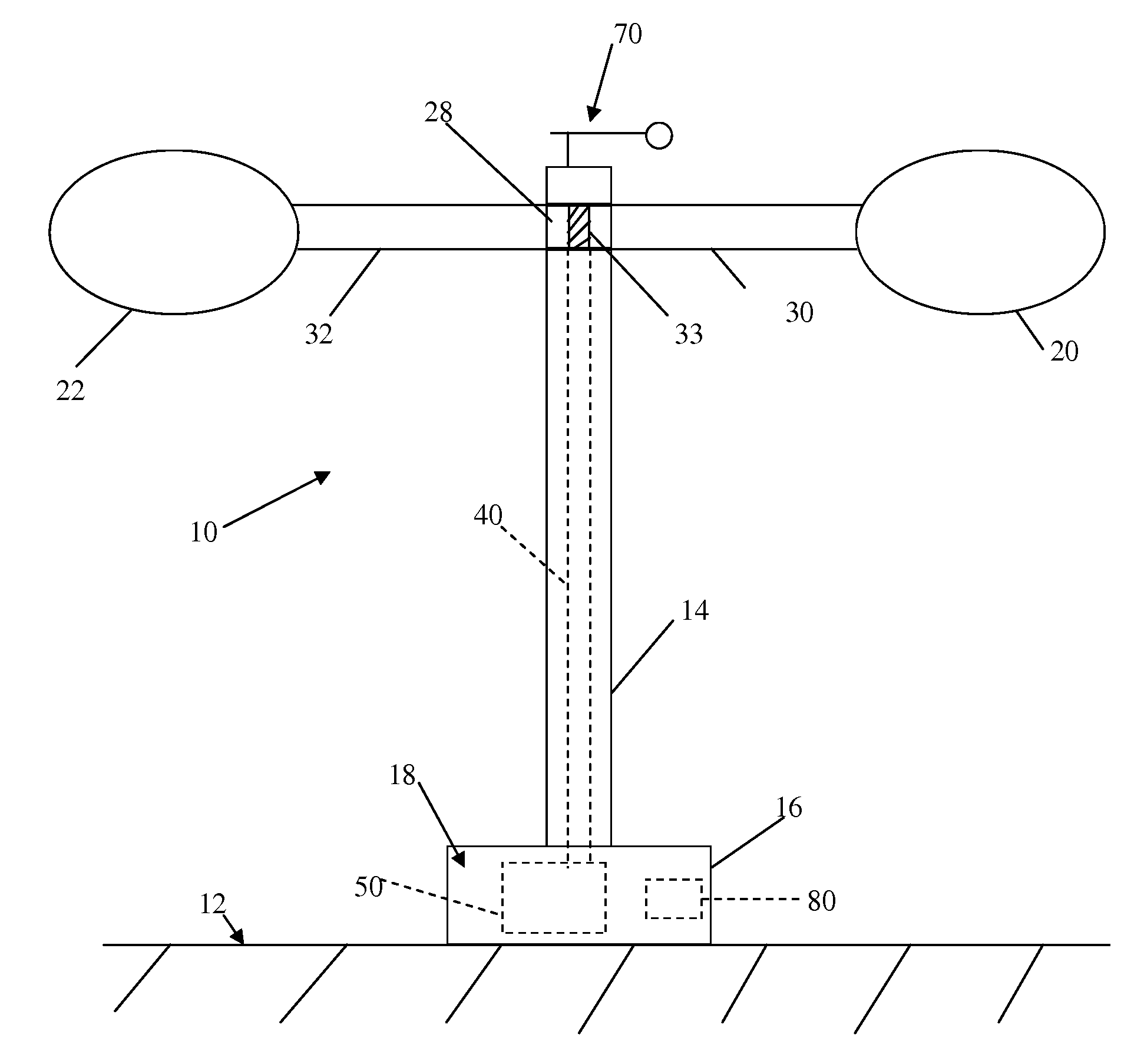 Adjustable wind-resistance windmill with indicia