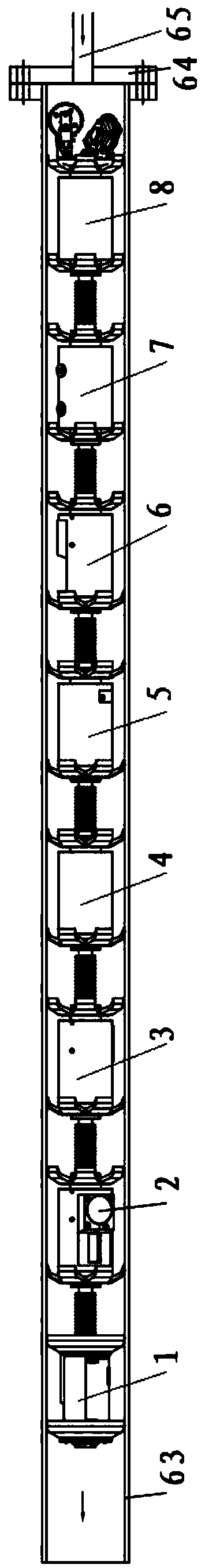 Method for detecting thickness of non-metallic coating on inner wall of small-aperture long-distance pipeline