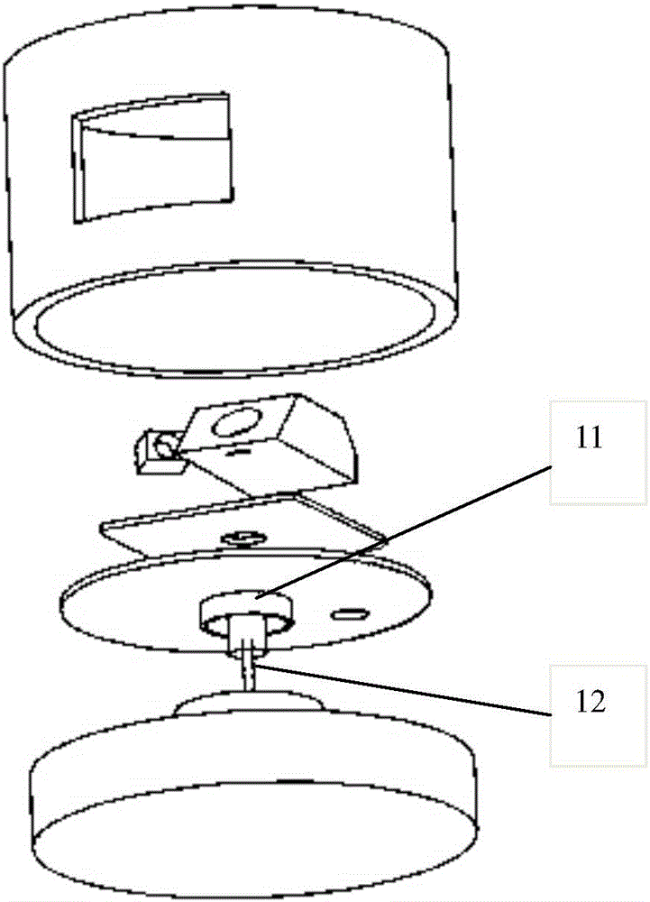 Magnetic suspension optical scanning range finding device and method