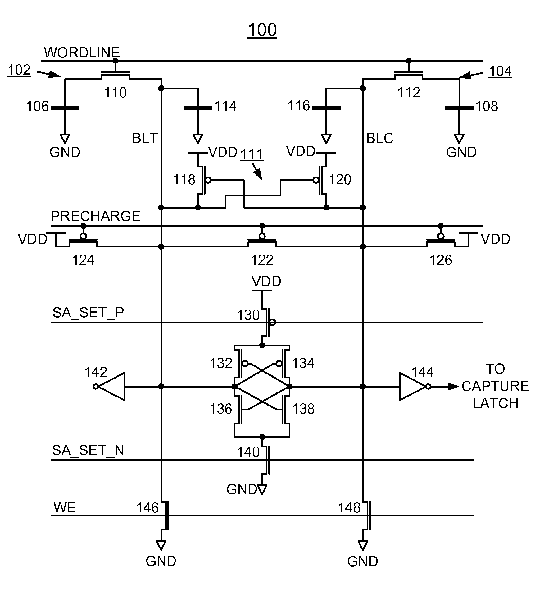 Implementing physically unclonable function (PUF) utilizing EDRAM memory cell capacitance variation