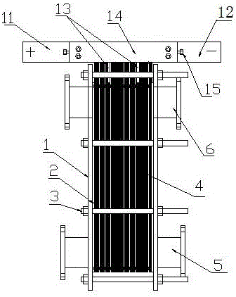 Electrolysis system without cell shell