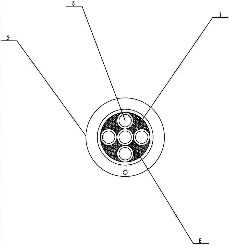 Through-wall porcelain bushing wiring conduit