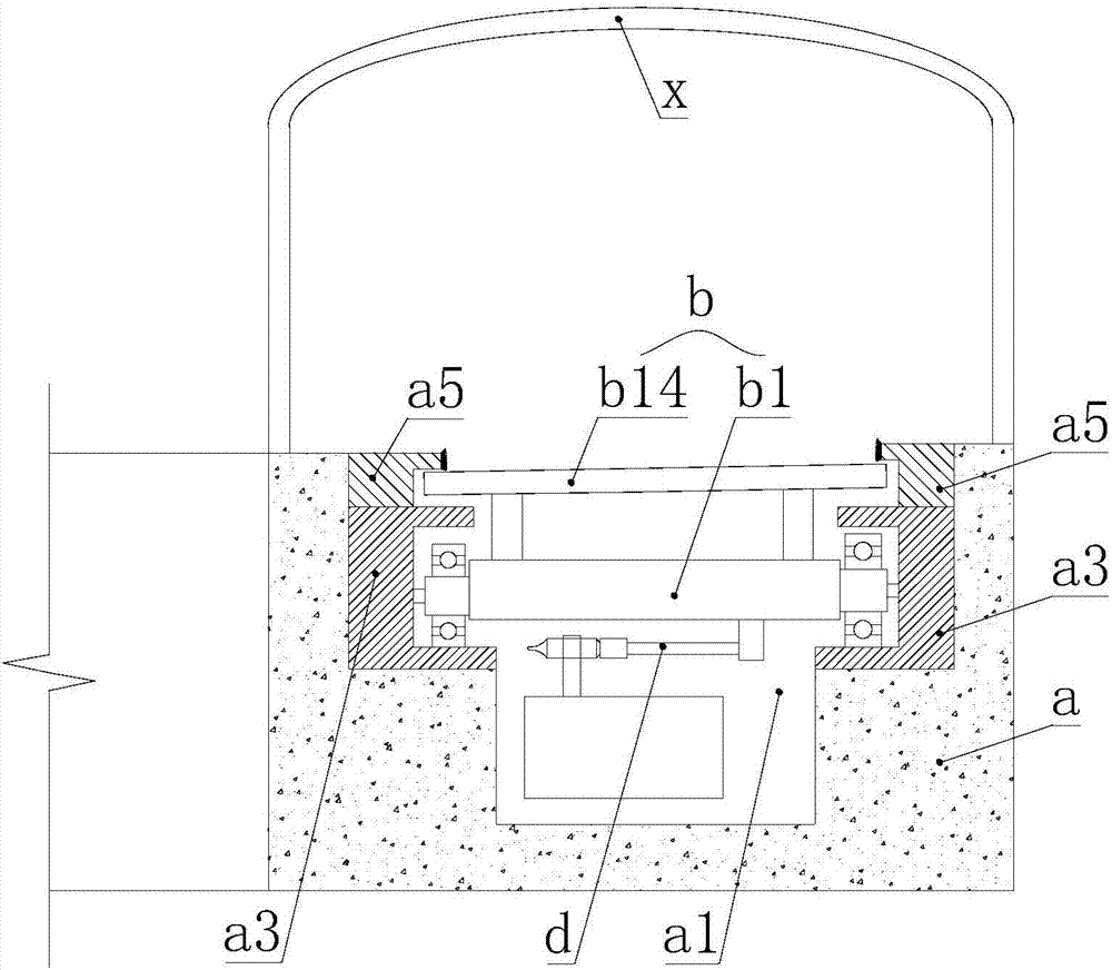 Assembled annular pedestrian overpass transfer bracket