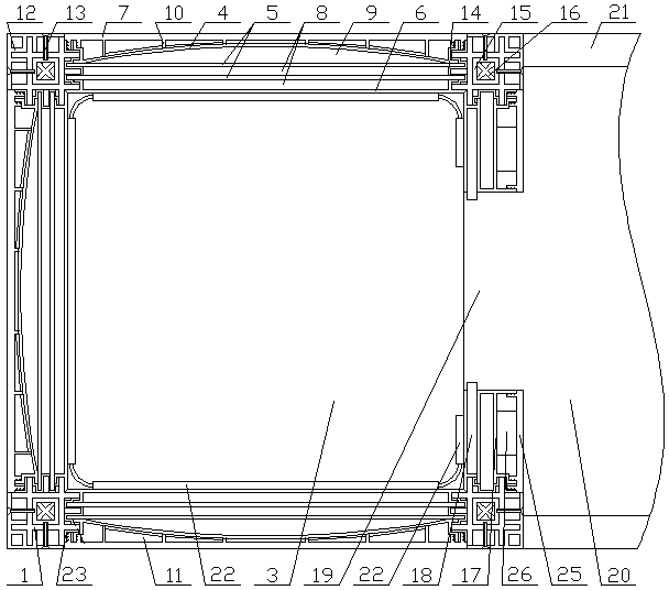 A prefabricated elevator shaft with a combination of steel structure and multifunctional wall panels