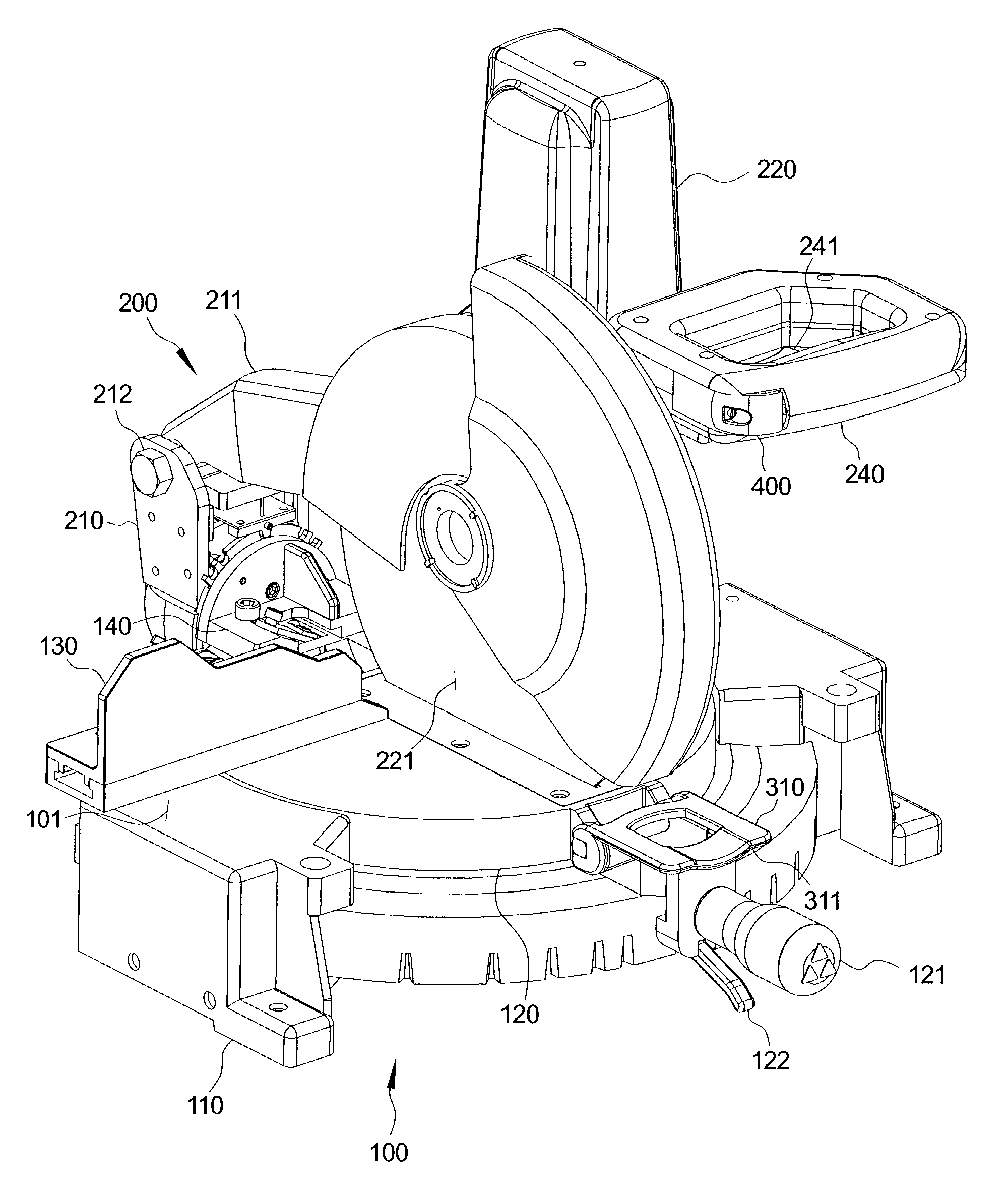 Remotely actuated beveling systems for a miter saw