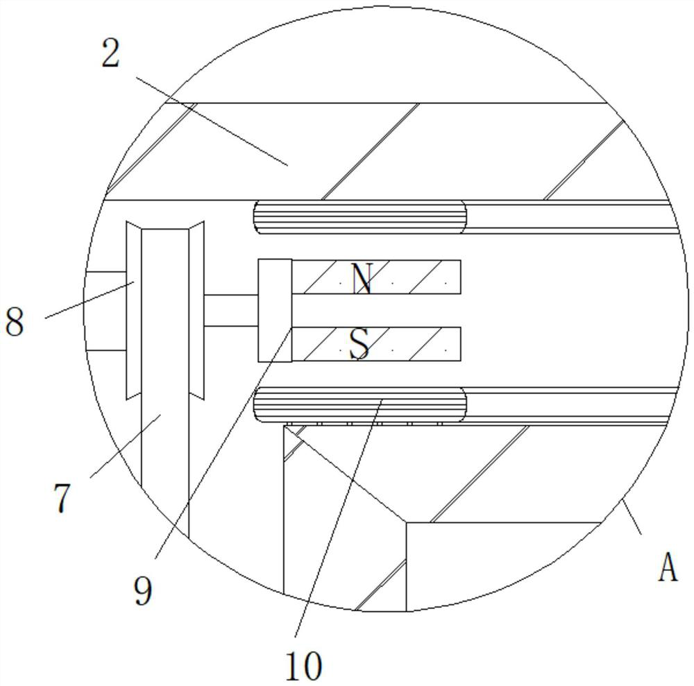 A chute polishing device for automobile sunroof guide rail production