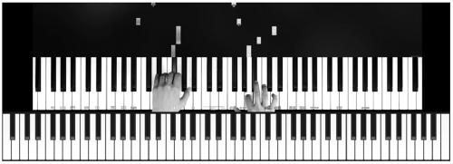 An intelligent piano large-screen display teaching system