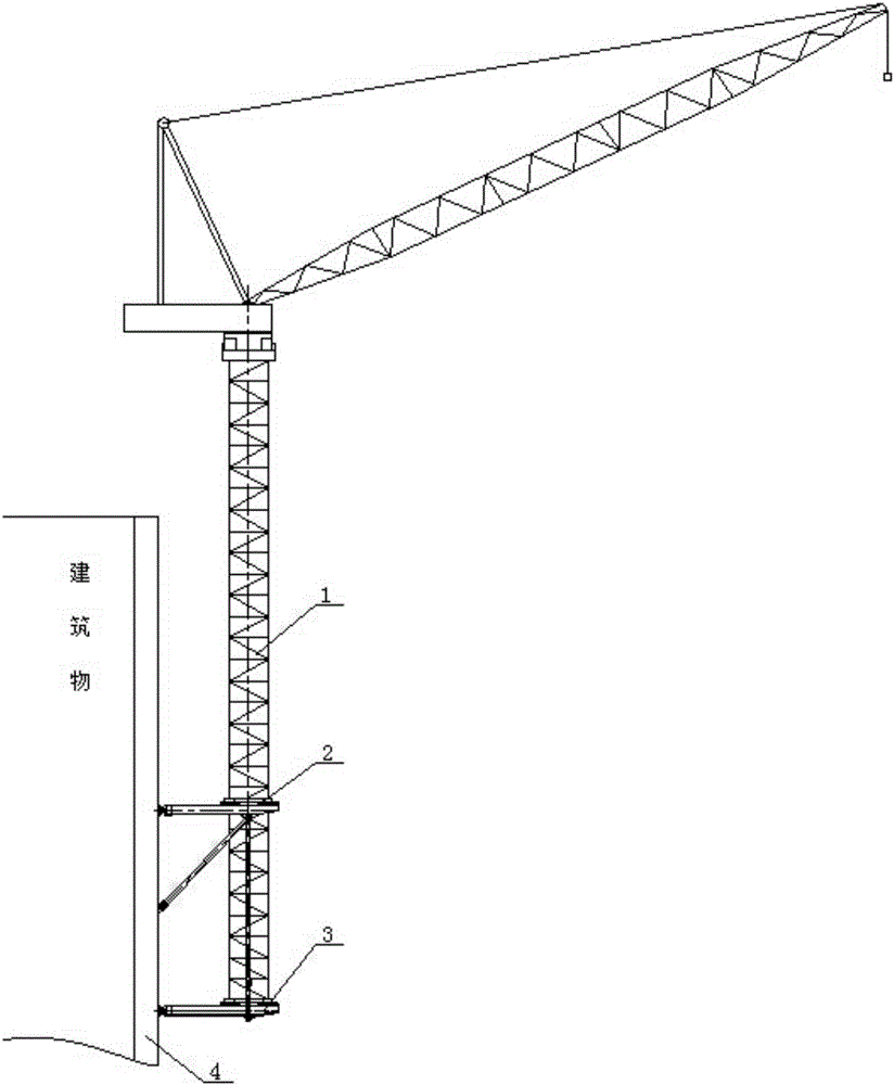 Asymmetric frame series overhung tower climbing machine support system