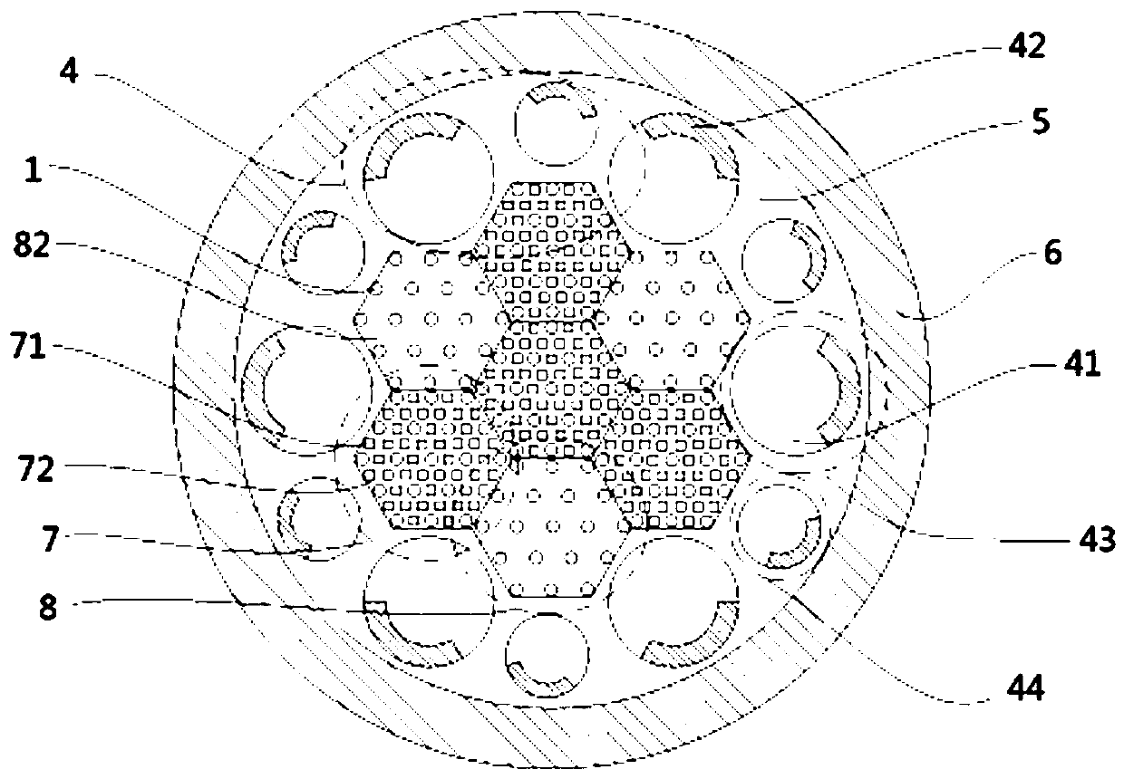 Heat pipe-cooled mixed fuel reactor system