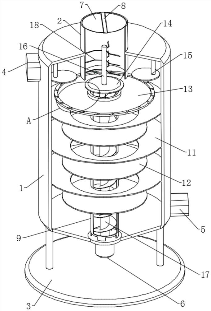 Battery powder material surface treatment device and method