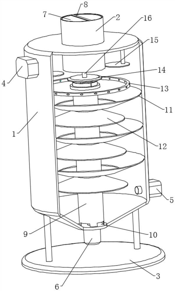 Battery powder material surface treatment device and method